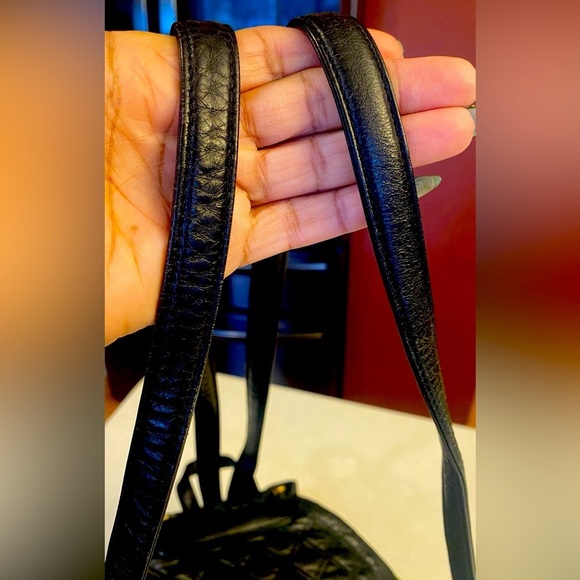 MCM Black & Gold Quilted Backpack, EUC main image 4